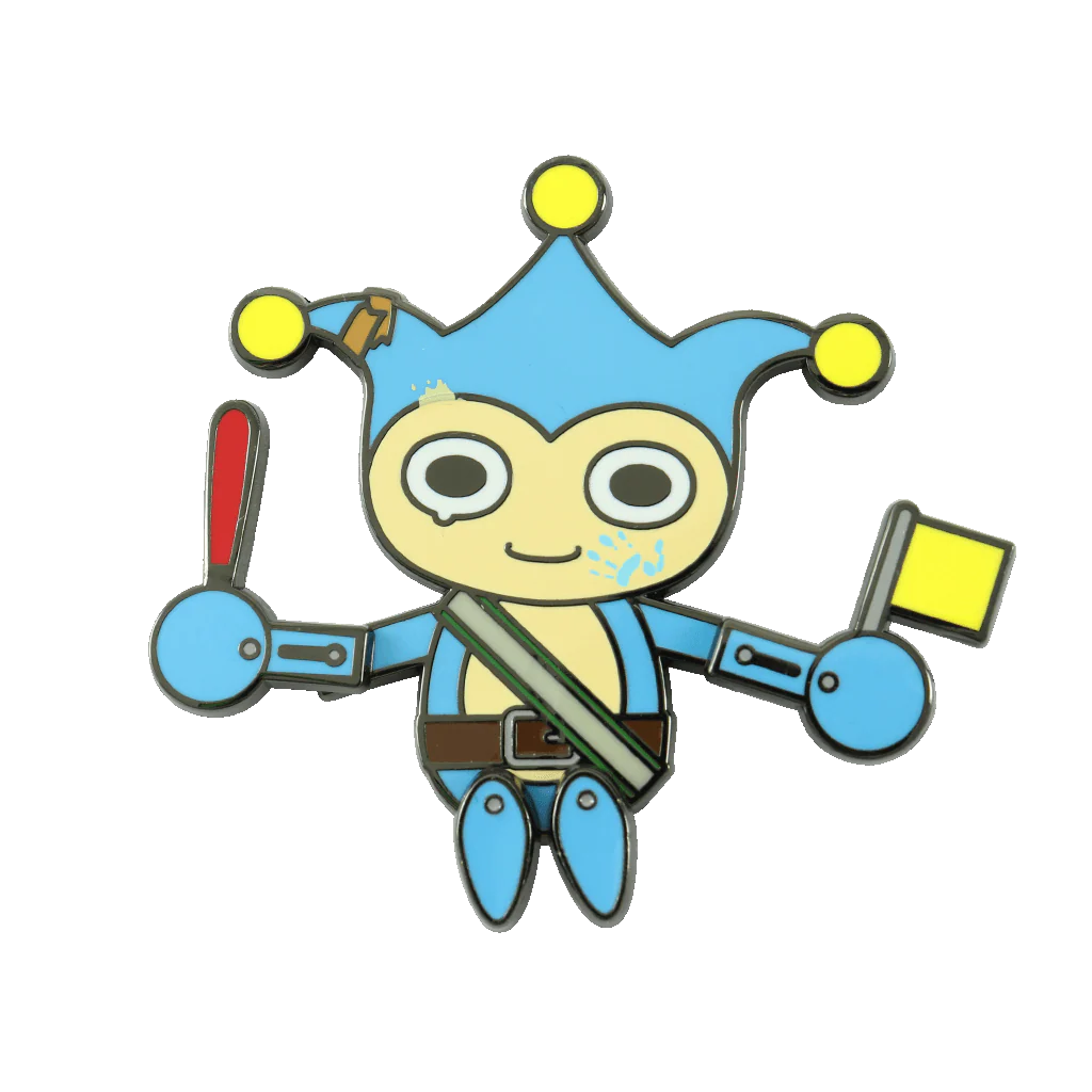Blue Badger Dancing Pin - Image 2