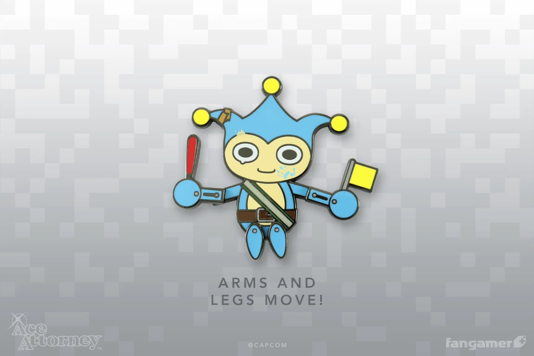Blue Badger Dancing Pin - Image 3