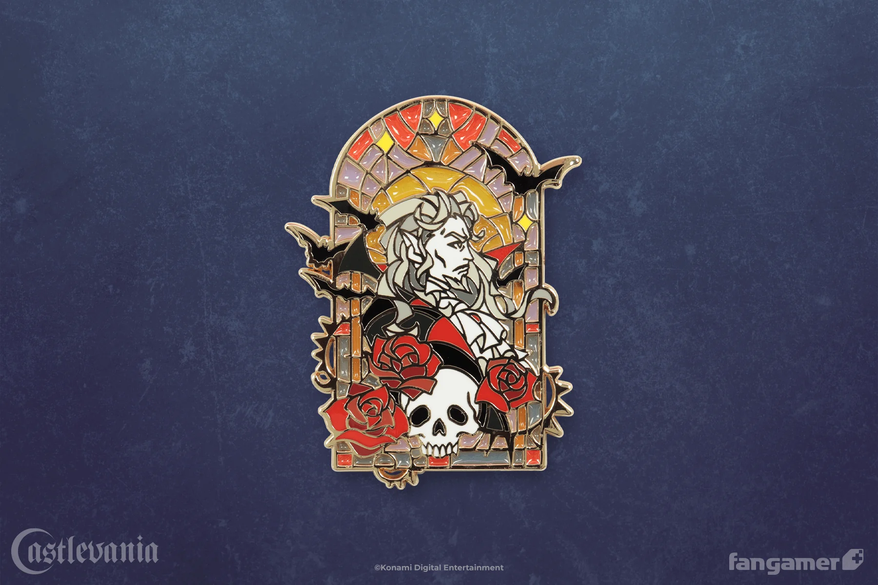 Dracula Stained Glass Pin - Image 3