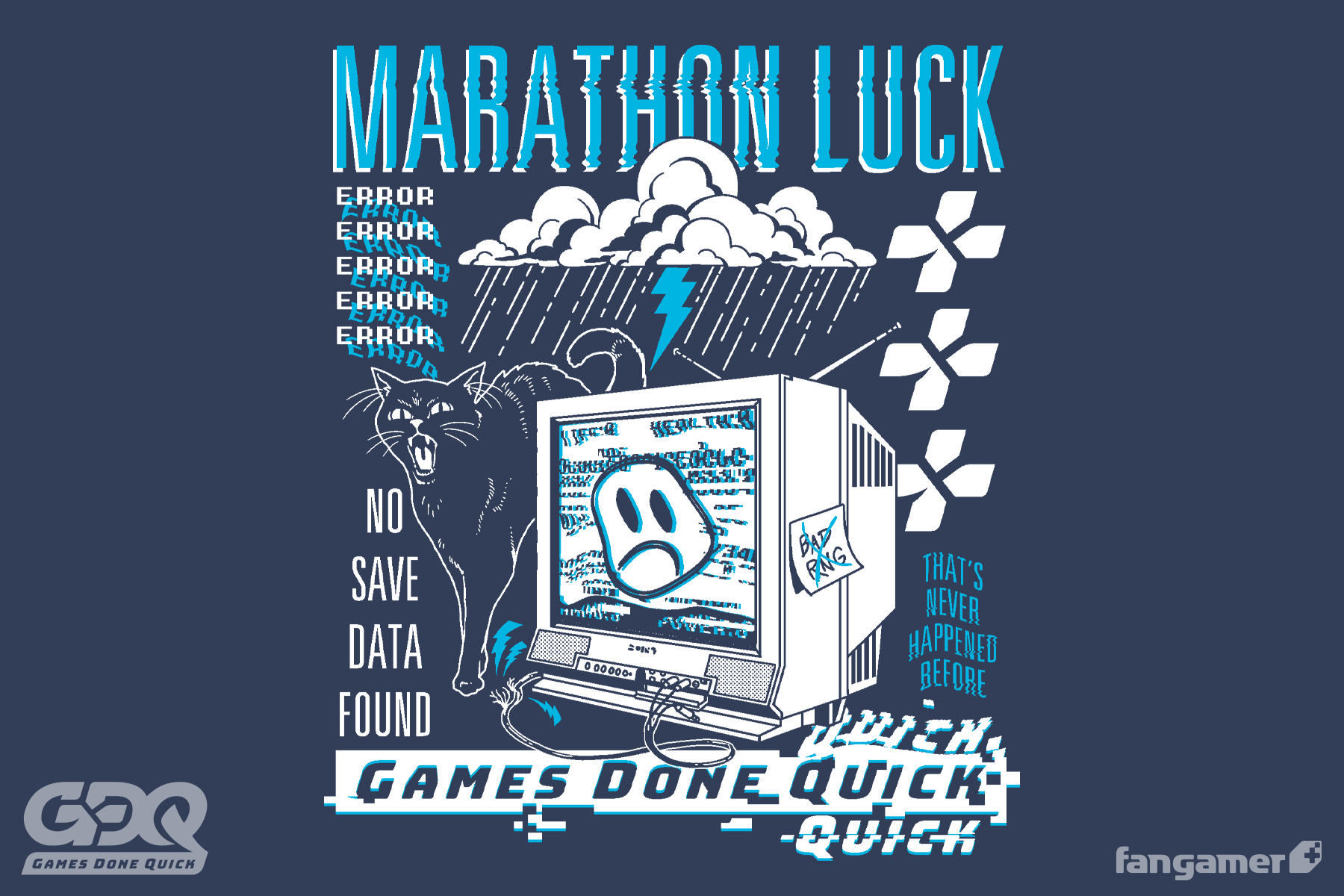 GDQ Marathon Luck T-Shirt - Image 4