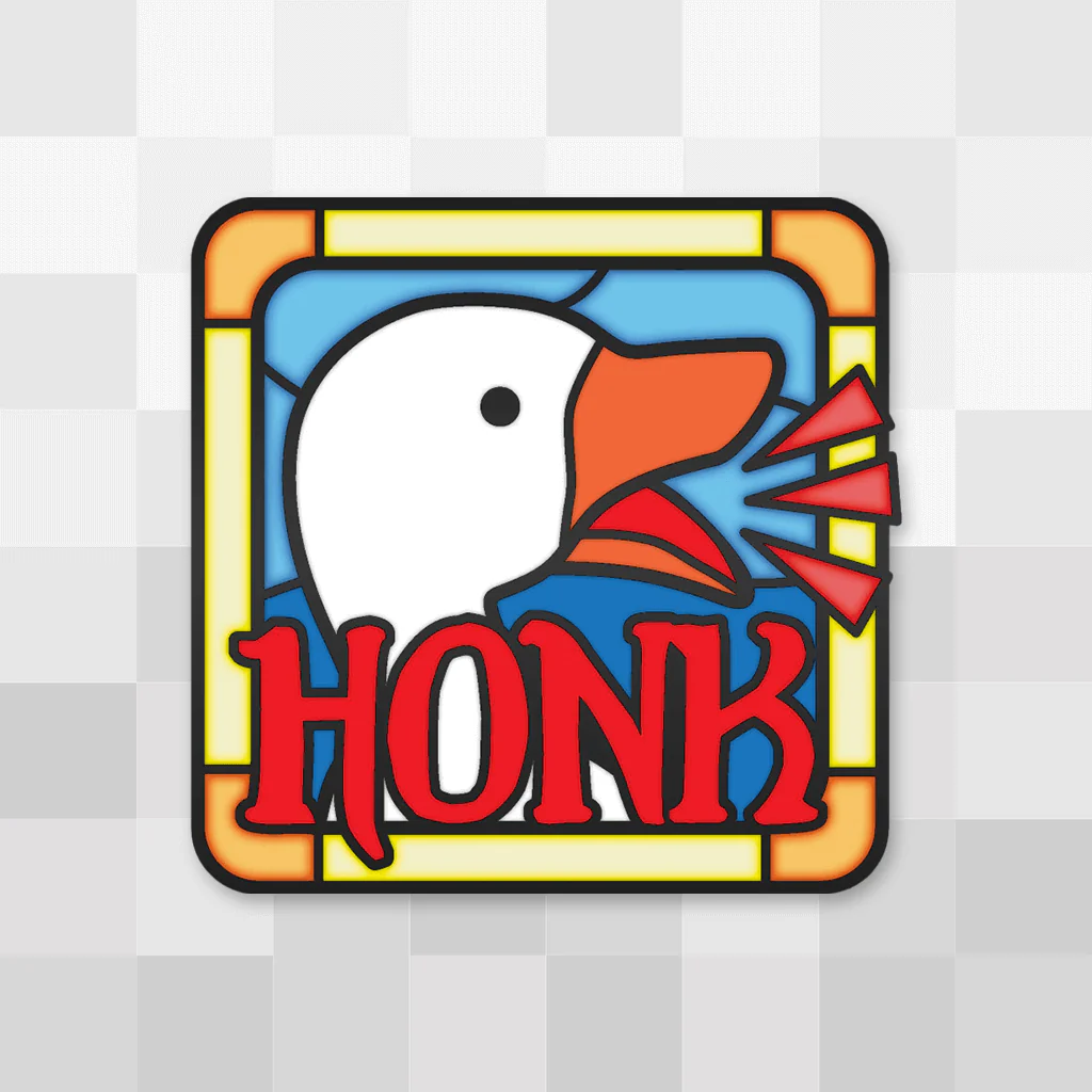 GDQ Stained Glass Honk Pin
