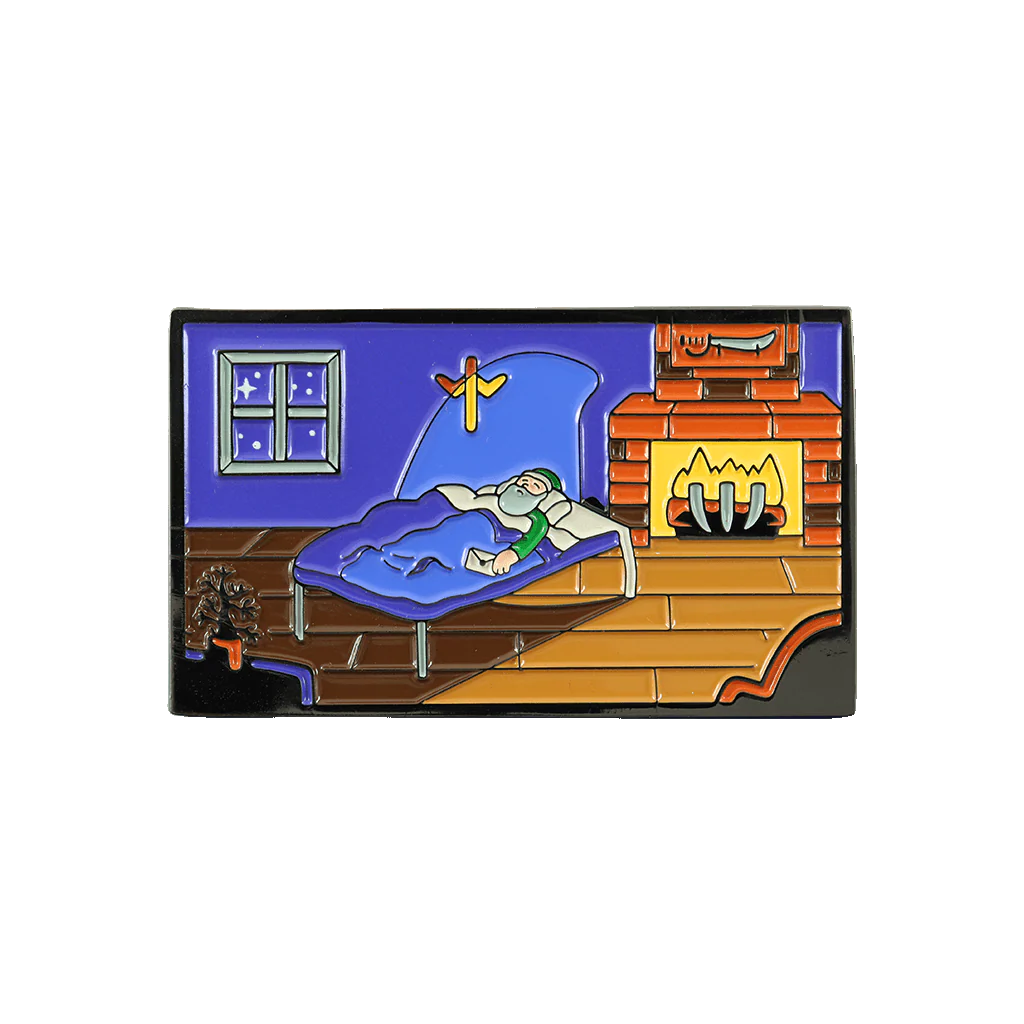 Grandpa's Bed Enamel Pin - Image 2