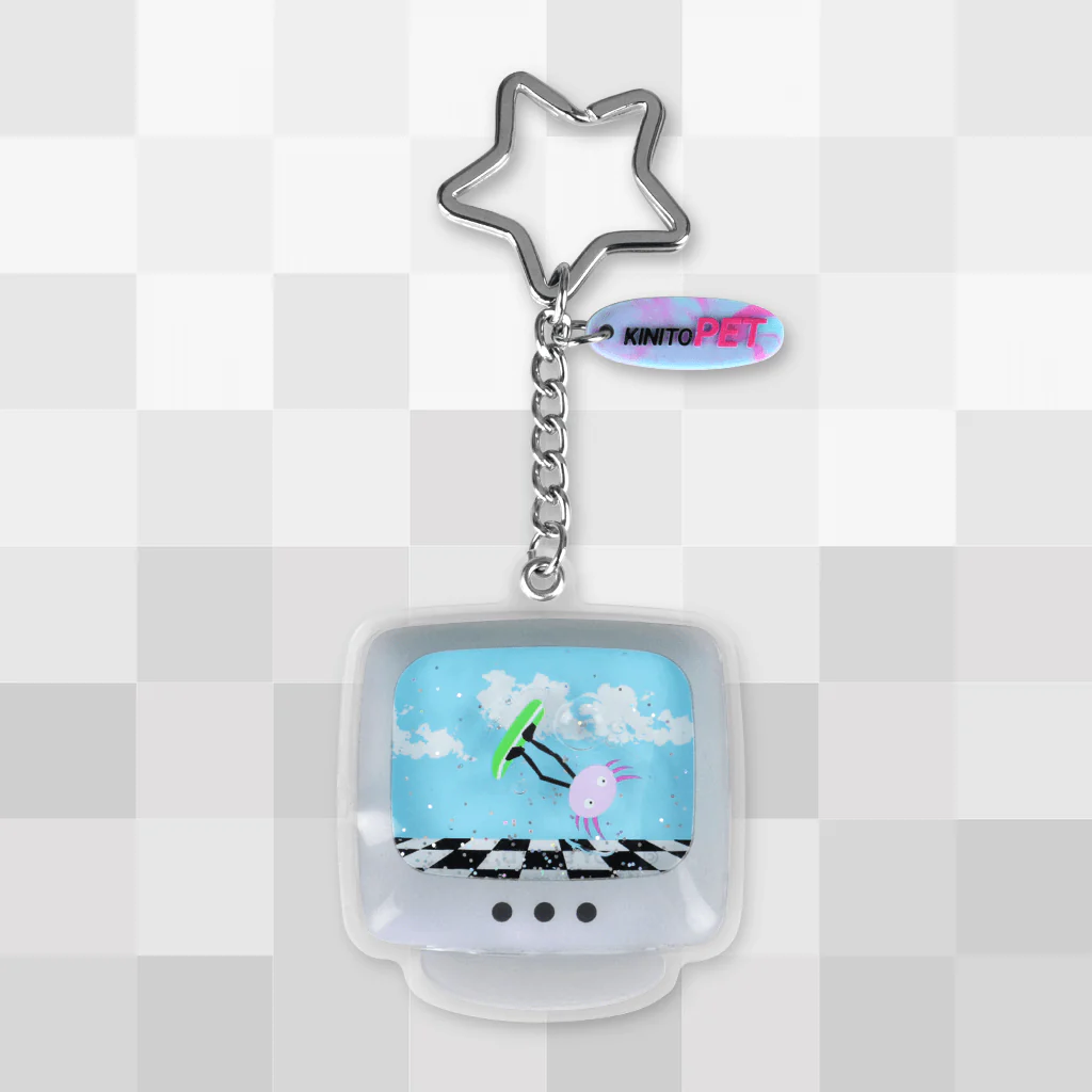 Surfing Kinito Keychain