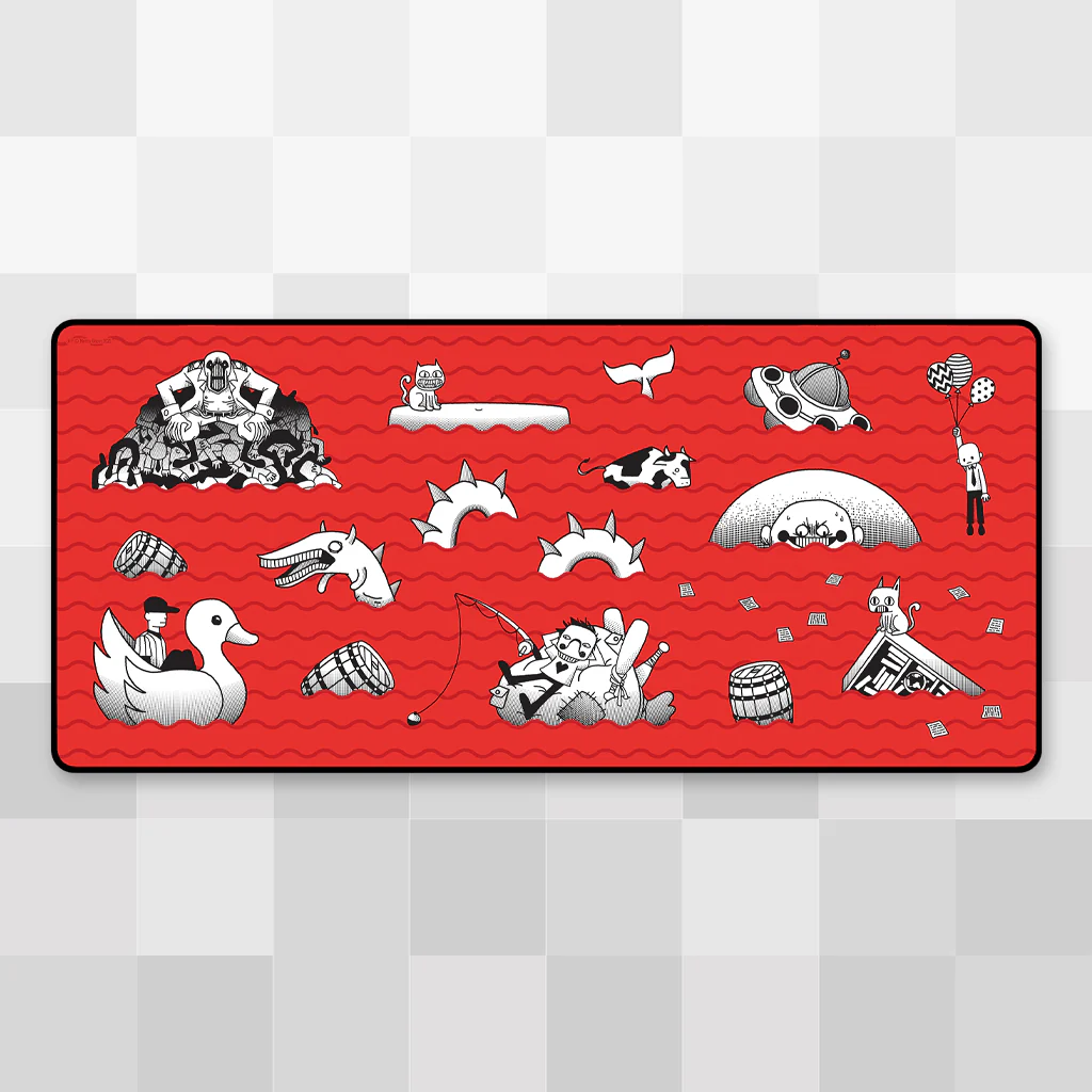 Meat Fountain Desk Mat
