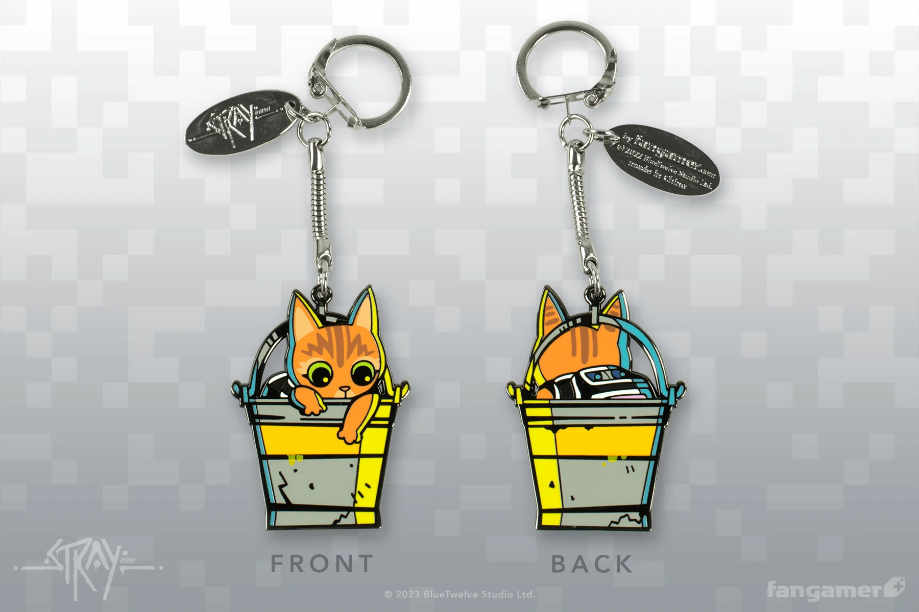 Cat-in-a-Bucket Keychain - Image 4