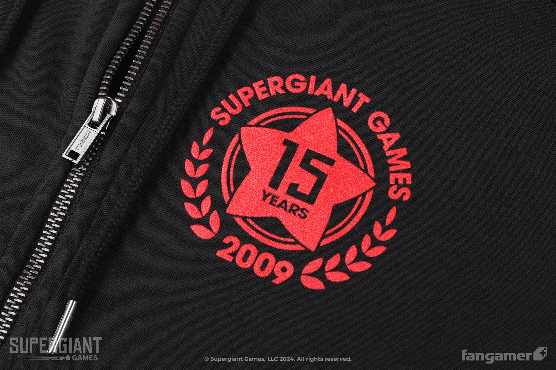 Supergiant Games 15th Anniversary Zip-Up Hoodie - Image 8